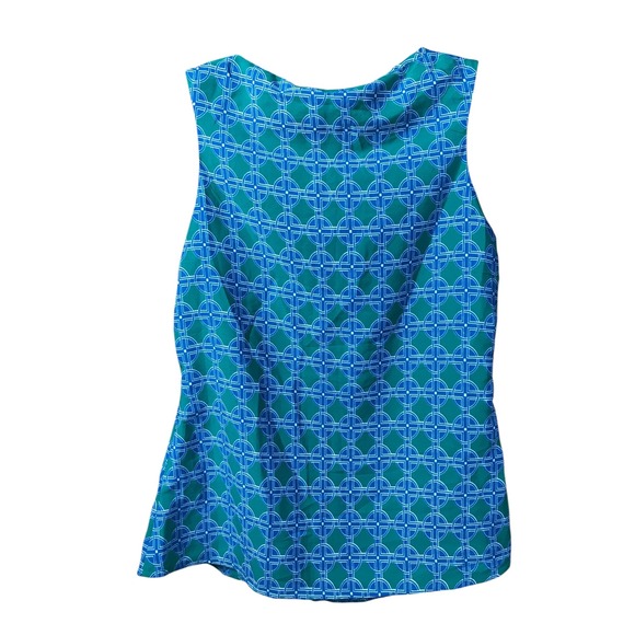 Banana‎ Republic Blue Green Sleeveless Scope neck Shell Style - Picture 2 of 3